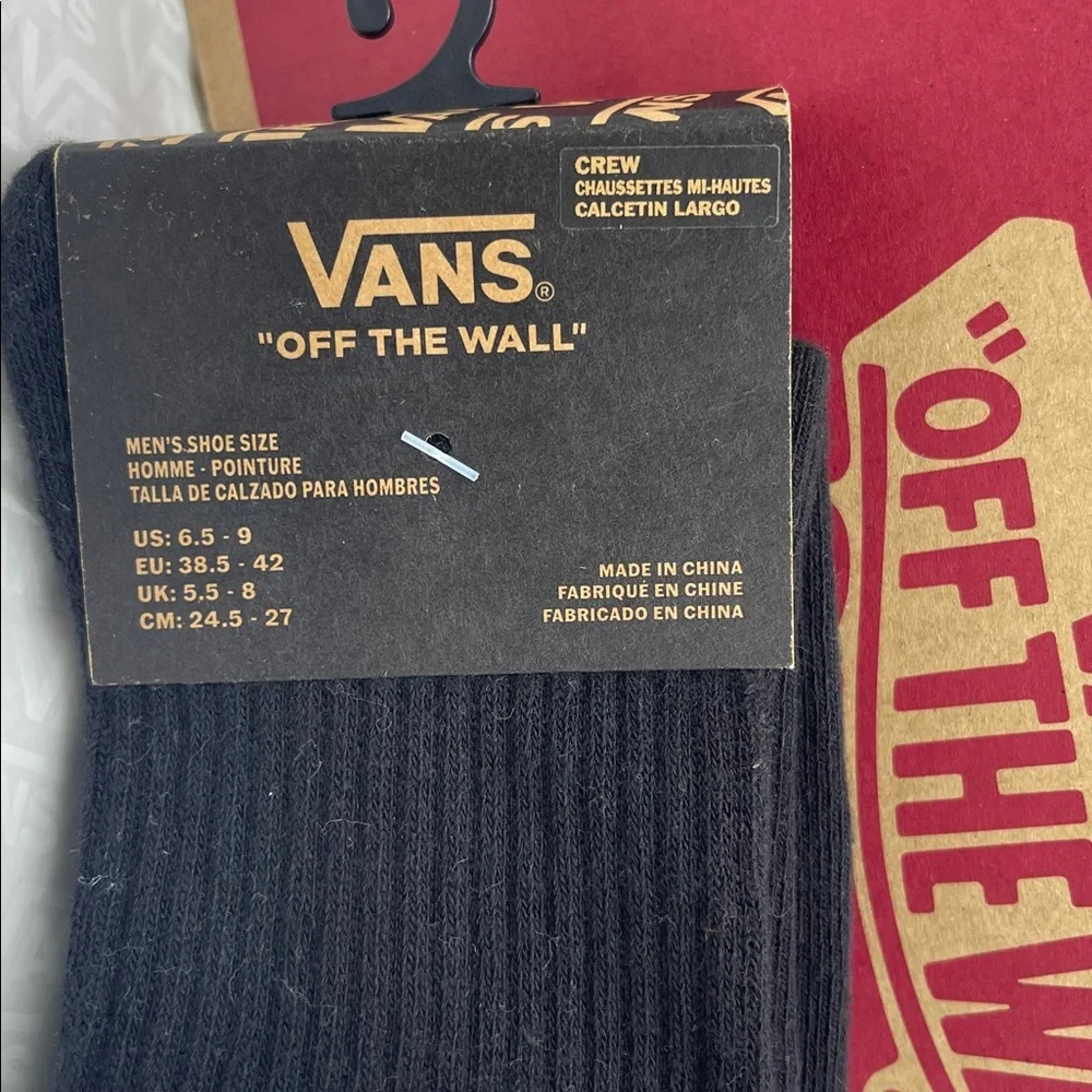 Vans Major Type Crew Socks (1 pair)  Style VN000NCFBLK
